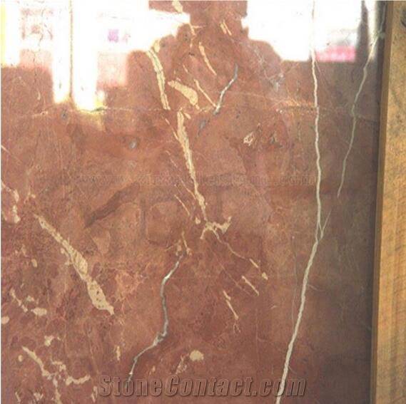 Coral Bed Marble Slab, China Red Marble
