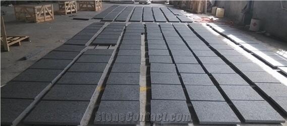 G332  Flamed Cube Stone  Pavers Bingzhou Black Granite