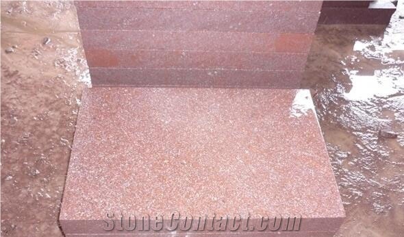 G666 Shouning Red Porphyry Flooring Paving  Granite Tiles