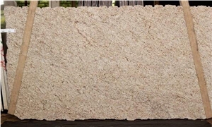 Giallo Ornamental Granite Slab, Yellow Brazil Granite Slab
