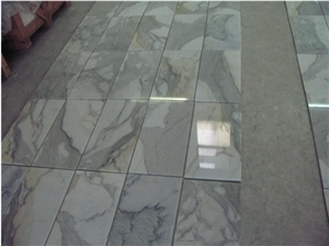 Italian Statuario Marble Tiles Flooring Tiles White Marble