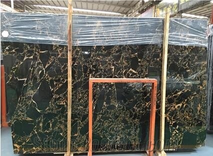 Italy Porto Venere Top Portoro Gold Marble Slab  Luxury 