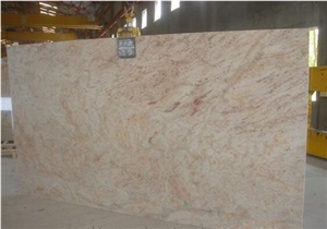 Ivory Chiffon Granite Slabs, Ivory Granite Tiles
