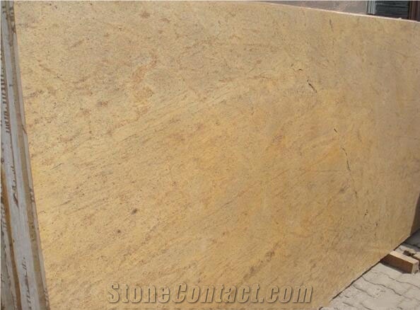 Kashmir Gold Granite Slabs, India Yellow Granite Slabs