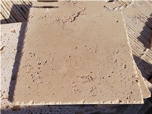 Light Travertine Brushedchiseled Edge Set Tiles
