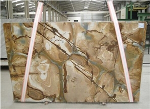 Stone Wood Quartzite Slab,Brazil Yellow Quartzite
