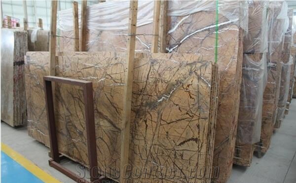Tropical Rain Forest Brown Marble Slabs  India Brown Marble