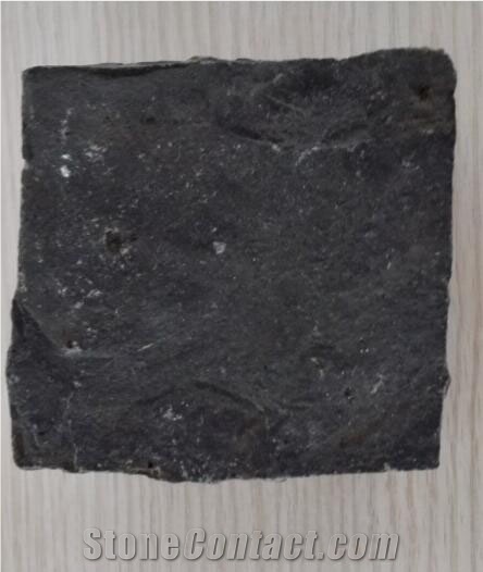 Zhangpu Black Basalt Cube Stone Natural Split