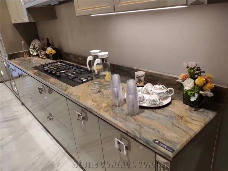 Design Quartzite Kitchen Counter Bench Top Fusion Bar Top