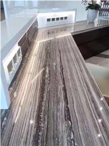 Marble Kitchen Countertops Palissandro Peninsula Work Top