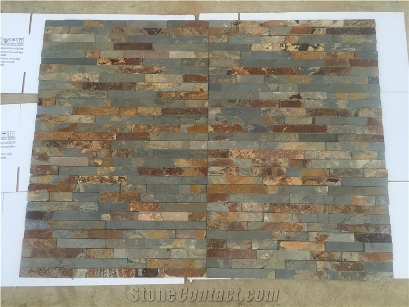 Quartzite Feature Wall Cladding Veneer Stacked Culture Stone