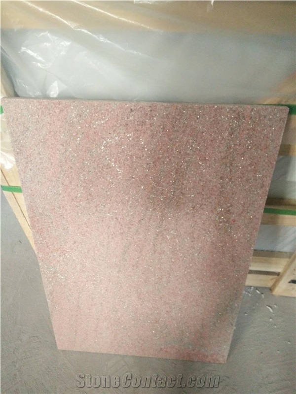 Quartzite Kitchen Floor Tile Rose Pink Stone Bathroom Tile