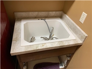 Quartzite Prefab Vanity Top Taj Mahal Powder Room Bath Top