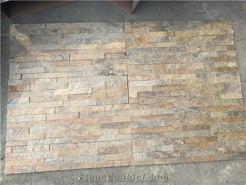 Stacked Stone Ledger Veneer Quartzite Wall Cladding Panel