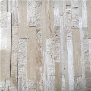 Stacked Stone Wall Cladding Veneer Travertine Culture Panel