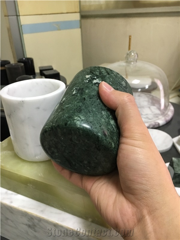 Stone Candle Holder Marble Guatemala Candle Jar