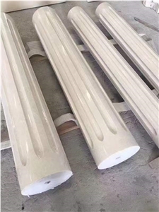 Stone Pillar Carved Column Solid Marble Roman Column