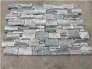 Stone Wall Cladding Veneer Quartzite Stacked Ledger Panel