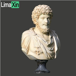 Customized Hand Carved White Marble Head Bust Statues