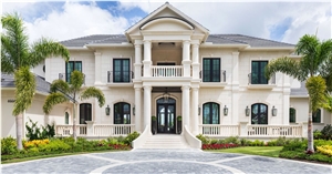 Sandy White Limestone Columns