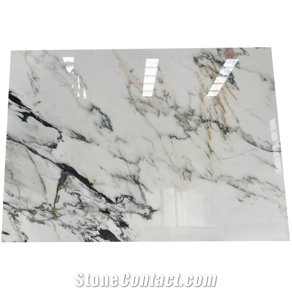 China Polished Orental White Marble Slabs For Wall Tiles