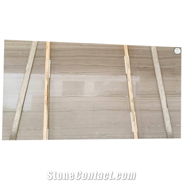 Chinese Polished Athens Wood Grain Marble Slabs