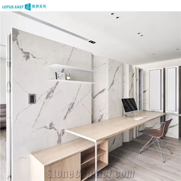 High Quality Calacatta White Slab For Background Wall