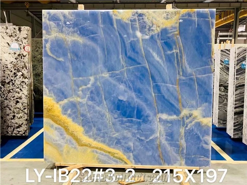 High Quality Polisehd Blue Onyx For Stairs&Wall&Vanity Top