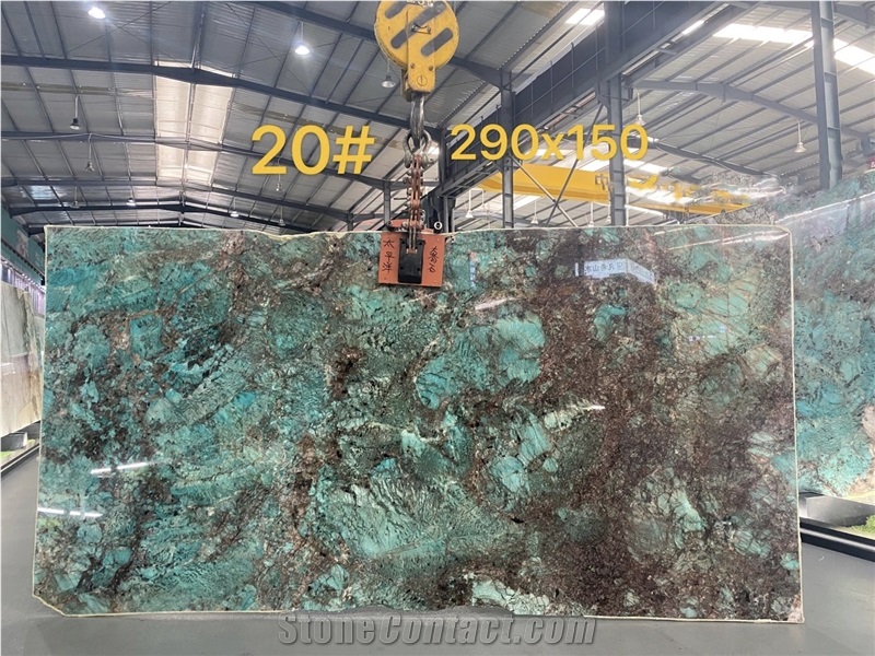 High Quality Polished Amazon Green Quartzite For Background