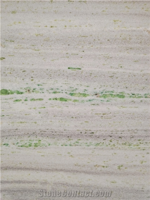 High Quality Polished Green Crystal Marble Slabs