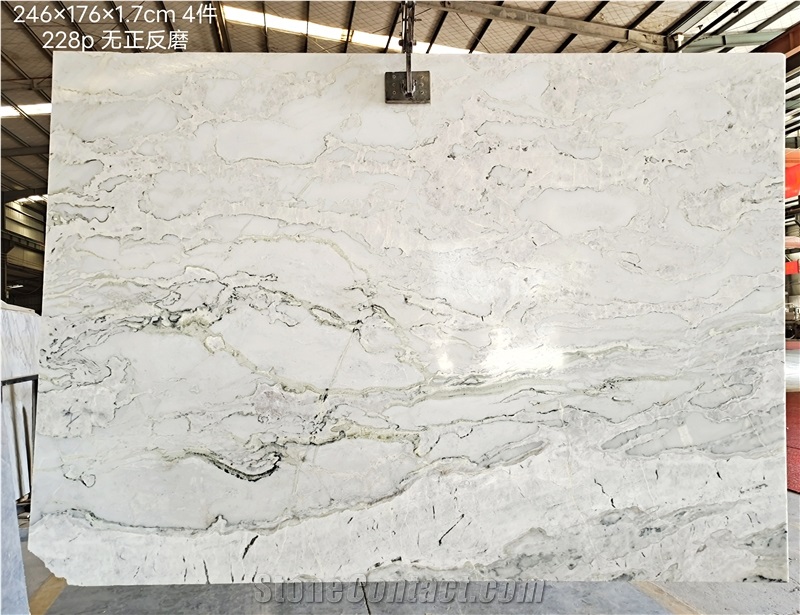 High Quality Polished Ice Jade Marble For Countertop Design