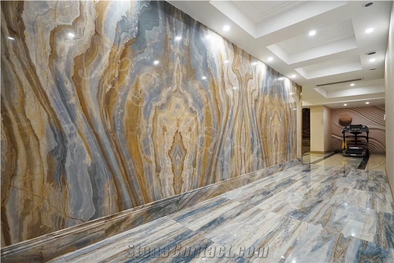 High Quality Polished Impression Lafite Marble For Wall