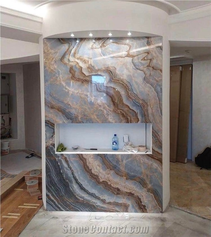 High Quality Polished Impression Lafite Marble For Wall