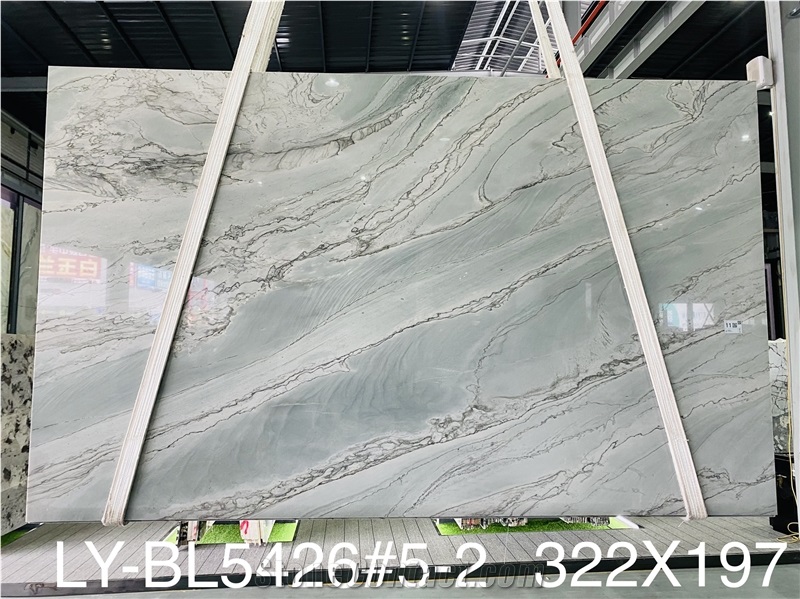 High Quality Polished Infinity White Quartzite For Table Top