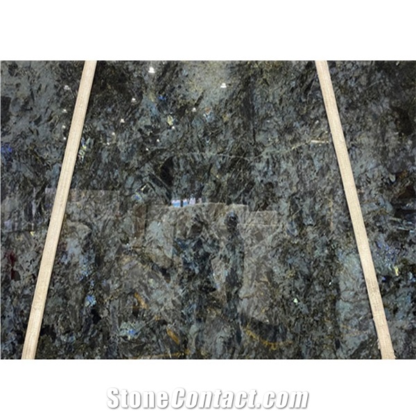 High Quality Polished Lemurian Blue Granite Slabs