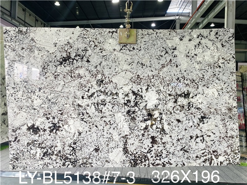 High Quality Polished Snow Mountain  Granite For Countertop