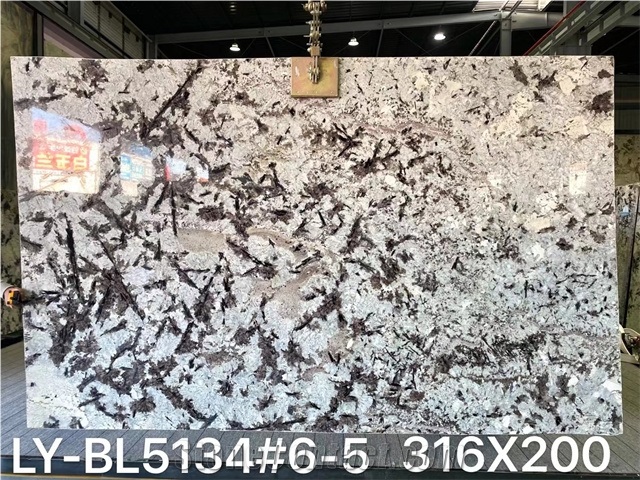 High Quality Polished Tourmaline Quartzite Slab Wall