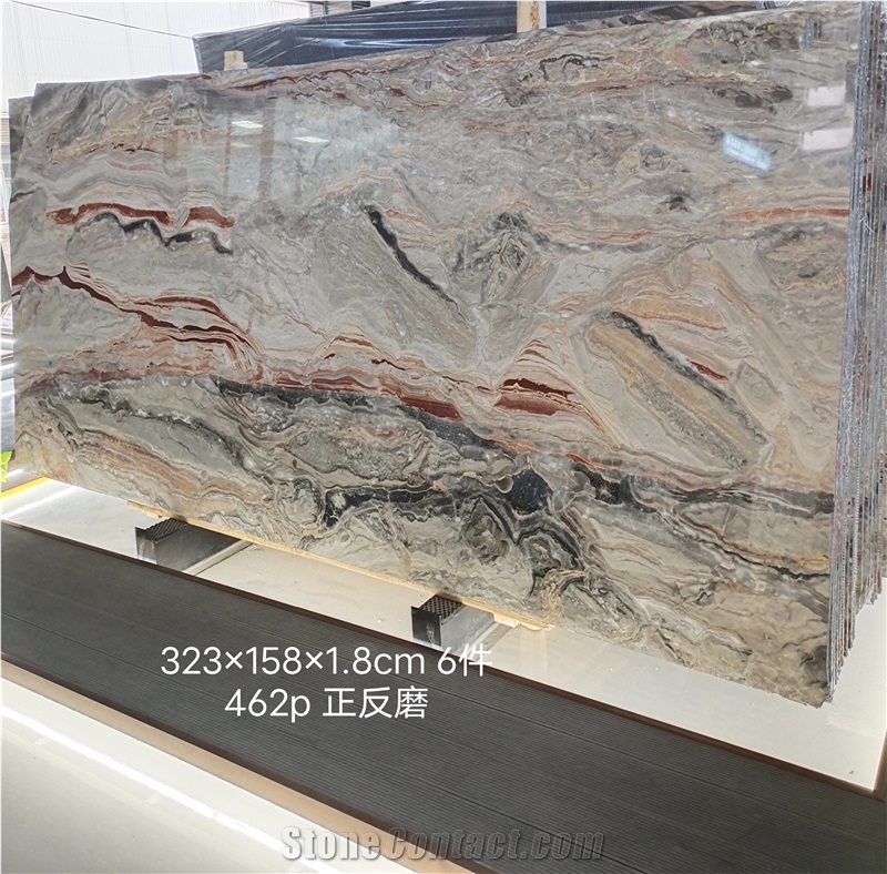 High Quality Polished Venice Gold Red Marble For Countertop