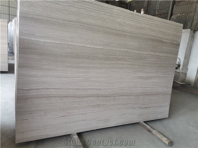 High Quality Polished White Wooden Marble Slabs