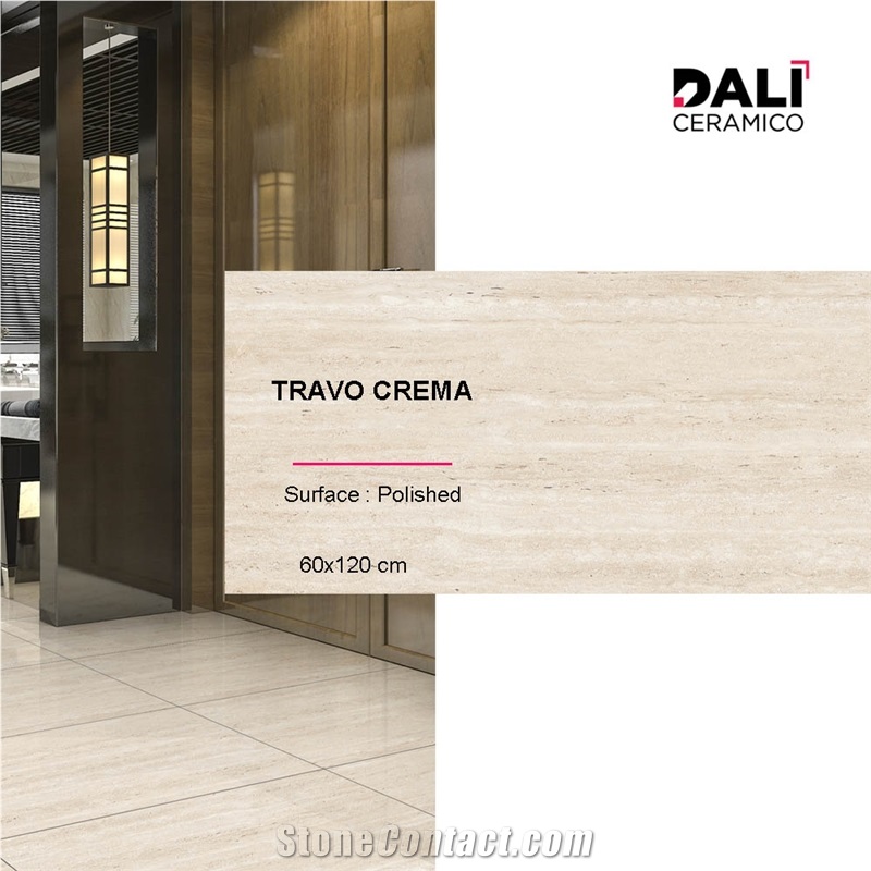 Travo Crema - Polished Porcelain Tiles