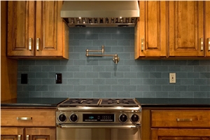 Montauk Blue Slate Tile 3X6 Gauged 0.31 Inch