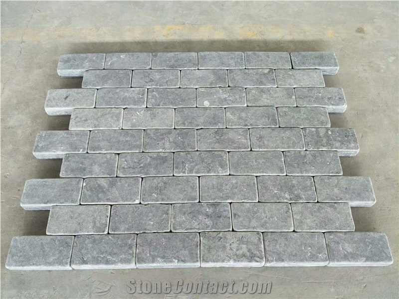 Black Limestone Tumbled Wall Tile Floor Tile