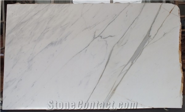 Italy Statuary Marble Slab Bianco Carrara Statuario Marble