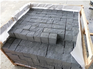 Jumbo Black Basat Cubes Absolute Black Basalt Cobblestone