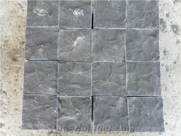 Jumbo Black Basat Cubes Absolute Black Basalt Cobblestone
