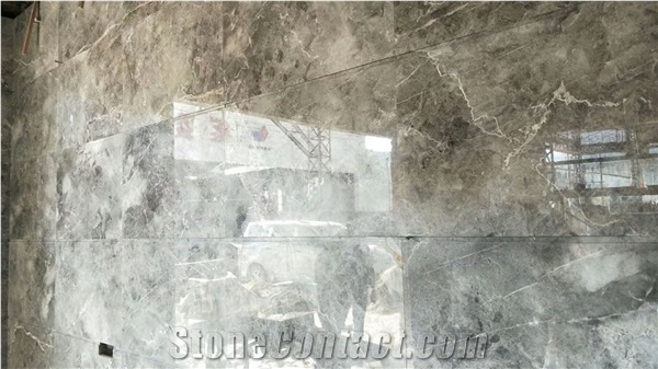 Popular St Laurent Grey Marble Tile Bathroom Flooring Tile