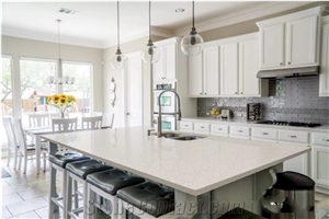 Carrara White Artfical Quartz Table Top