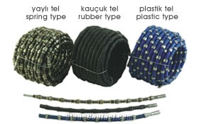 Rubber Diamond Wire, Wire Saw Rope, Beads