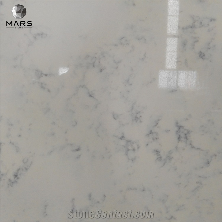 Artificial Quartz Stone Tiles And Slabs For Kitchen Island