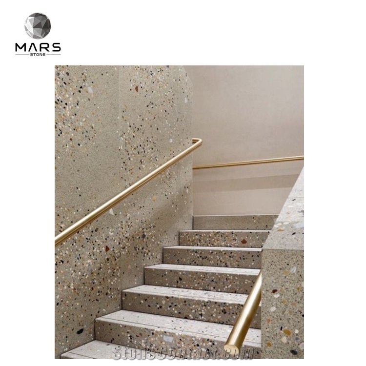 Faux Terrazzo Ceramic Tiles For Stair And Wall And Floor